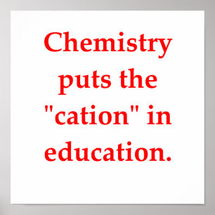 Poster blague de chimie