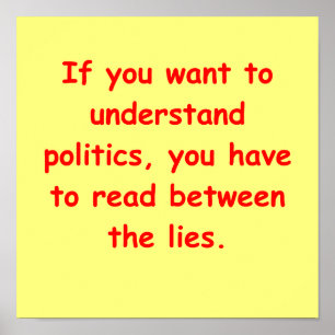 Poster blague politique