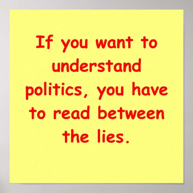 Poster blague politique (Devant)