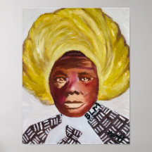 Poster blanc Queen Harriet Tubman 11x14