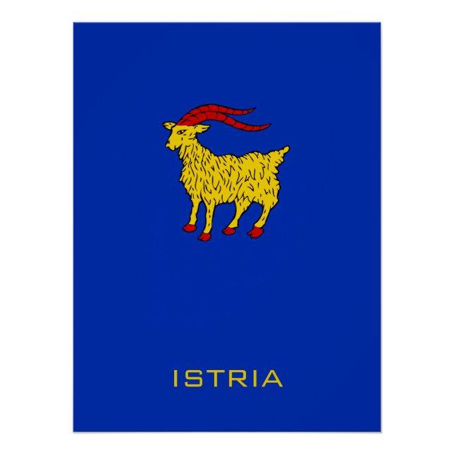 Poster Blason d'Istrie Patrimoine Adriatique (Devant)
