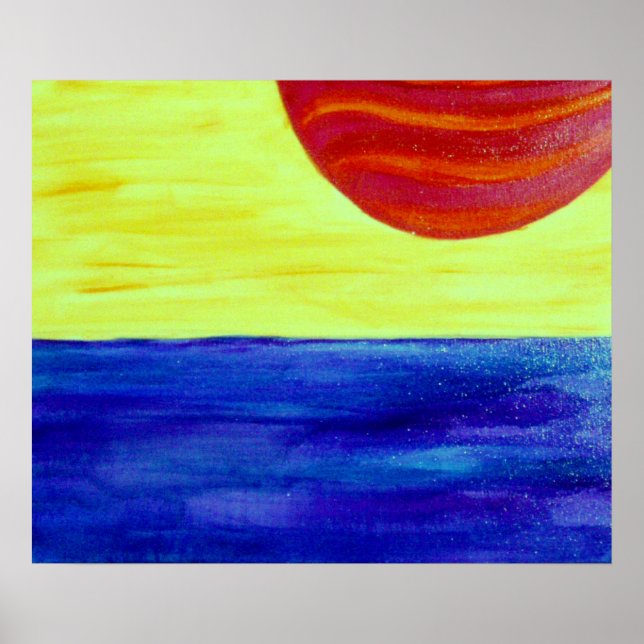 Poster Bleu avec cancer (Devant)