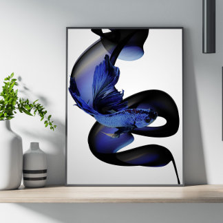 Poster bleu betta