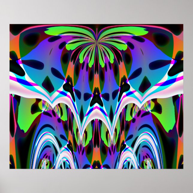 Poster bleu clair Ruffle (Devant)