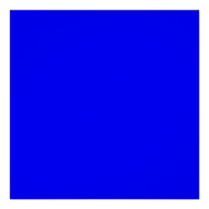 Poster Bleu (couleur solide)