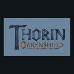 Poster Bleu du logo THORIN OAKENSHIELD™<br><div class="desc">Thorin</div>
