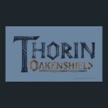 Poster Bleu du logo THORIN OAKENSHIELD™<br><div class="desc">Thorin</div>
