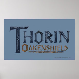Poster Bleu du logo THORIN OAKENSHIELD™