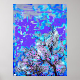 Poster bleu électrique