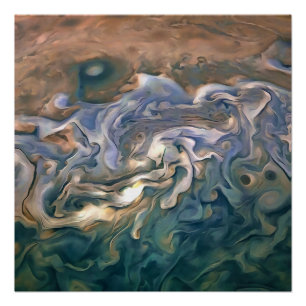 Poster Bleu et calme Mer d'Art Abstrait