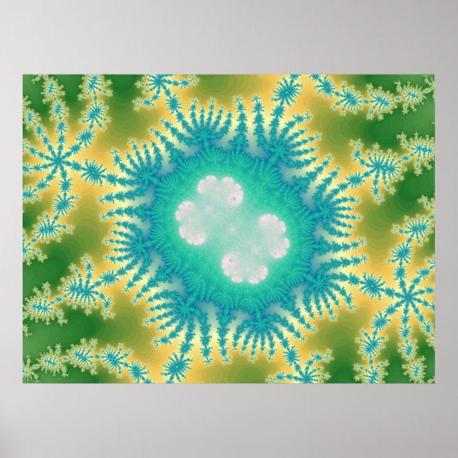 Poster Bleu méduse (Imprimer) (Devant)