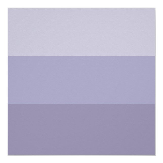 Poster Bleu Ombre rayé (Devant)