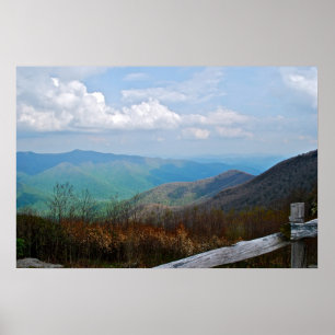 Poster Bleu Ridge Parkway Scène 1