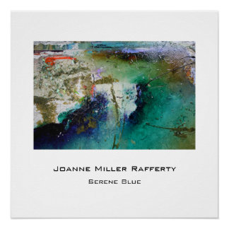 Poster Bleu serene