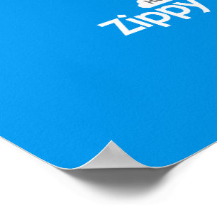 Poster bleu Zippy Host
