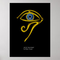 BLEUE TALISMAN / OEIL OR HORUS