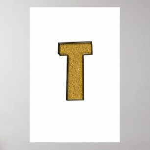 Poster Bling Gold T