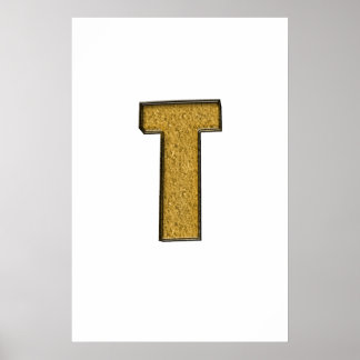 Poster Bling Gold T