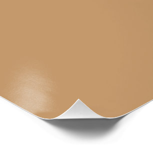 Poster Bloc de couleur pêche et bronzée Conception de m