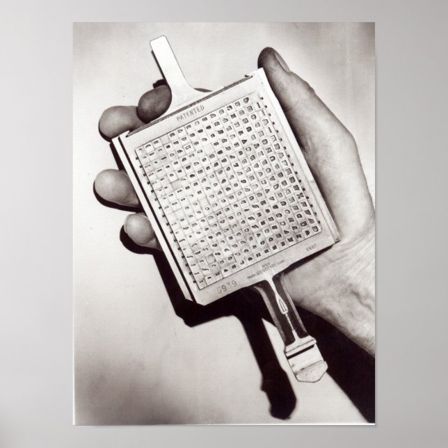 Poster Blocs de type (Devant)