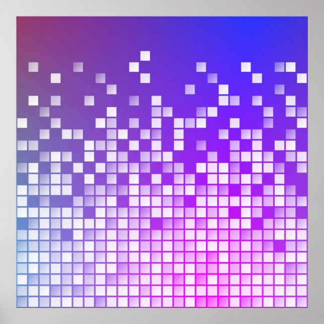 Poster Blocs violets (Devant)