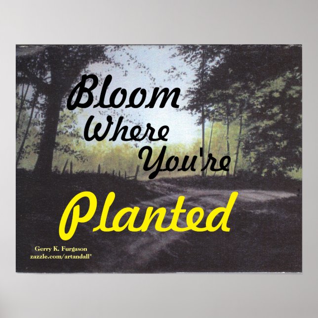 POSTER "BLOOM OÙ VOUS ÊTES PLANTÉ" (Devant)