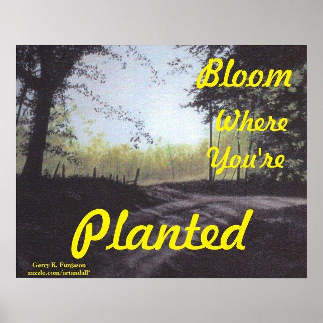 POSTER "BLOOM OÙ VOUS ÊTES PLANTÉ" (Devant)