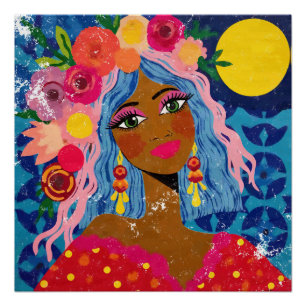 Poster Blooming Under the Sun