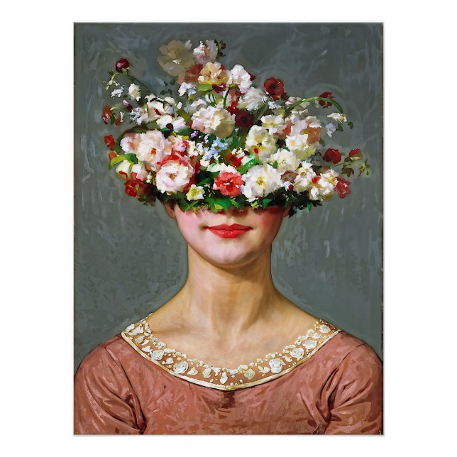 Poster "Blossom Bonnet" Helen - Art & Floral Society (Devant)