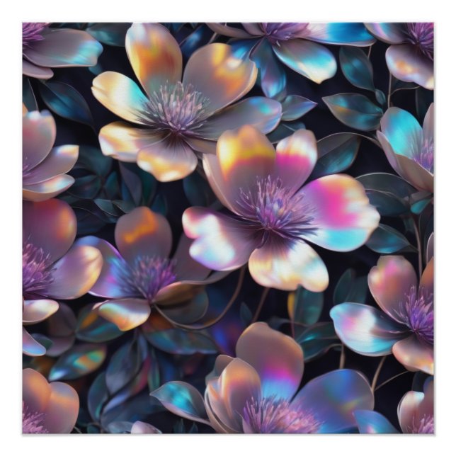Poster Blossom holographique (Devant)