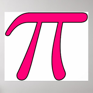 Poster Blue Aqua rose Hot Baby Light Pi 3.14 symbole Math