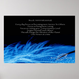 Poster Blue Avian