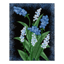 Poster Blue Blooms