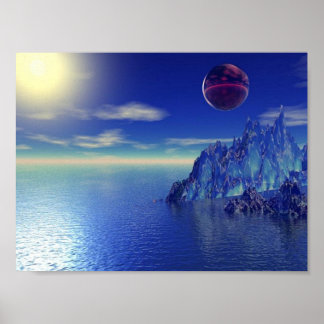 Poster Blue Crystal Mountain