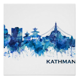 Poster Blue de Katmandou