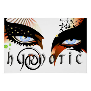 Poster Blue Eyes Mode maquiller