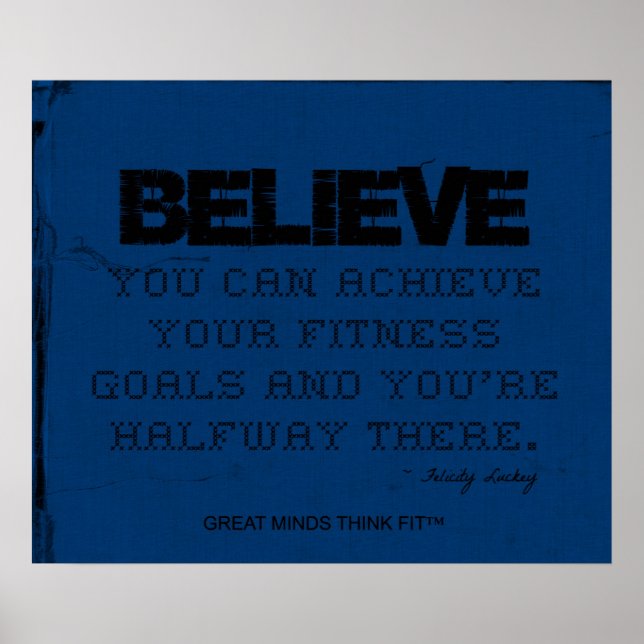 Poster Blue Fitness - Croyez! ! (Devant)