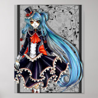Poster Blue Hair Lolita