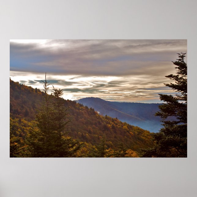 Poster Blue Ridge à Dusk (Devant)
