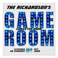 Blue Silver Family Game Room, No Whiners Ouvert 24