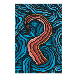 Poster Blue Tentacle