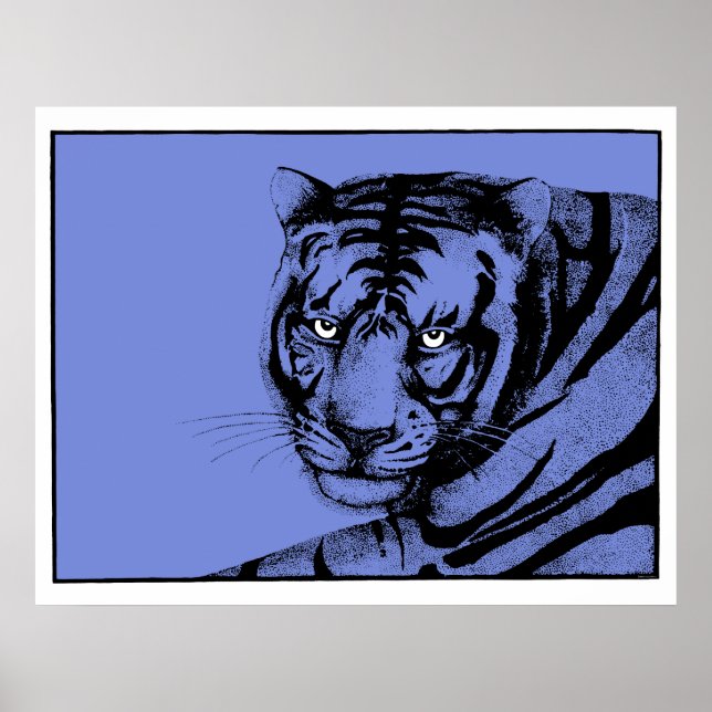 POSTER BLUE TIGER (Devant)