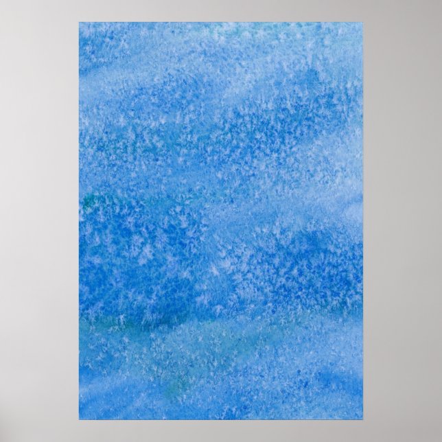 Poster Blue Watercolor (Devant)