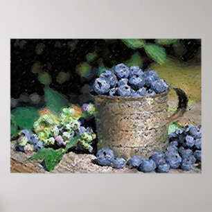 Poster Blueberries Imprimer