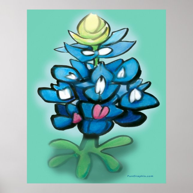 Poster Bluebonnet (Devant)