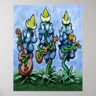 Poster Blues Bonnets