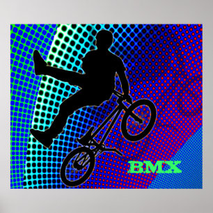 Poster BMX sur le marqueur de film fractal