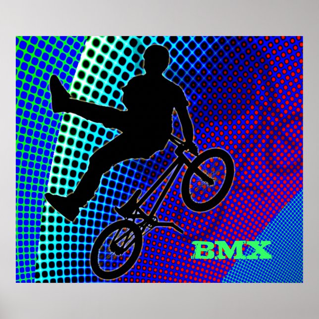 Poster BMX sur le marqueur de film fractal (Devant)