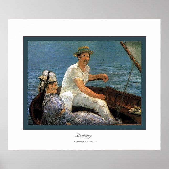 Poster Boating ~ Edouard Manet (Devant)