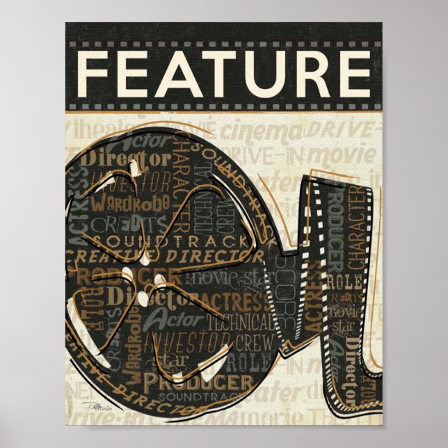Poster bobine de film vintage (Devant)